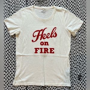 Women's Heels On Fire Graphic Tee